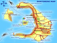 Mapa Santorini