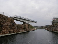 Most obrotowy tuz przy Hunnebostrand